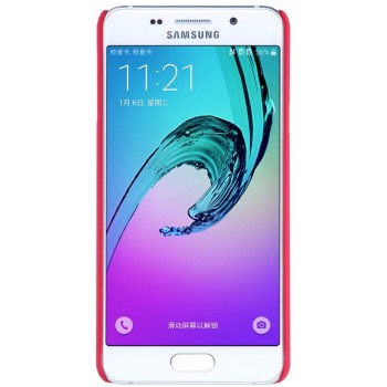 Galaxy A3 (2016) dėklas raudonas "Nillkin" Frosted Shield + plėvelė